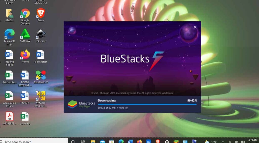 Download the Bluestacks 5 software. 